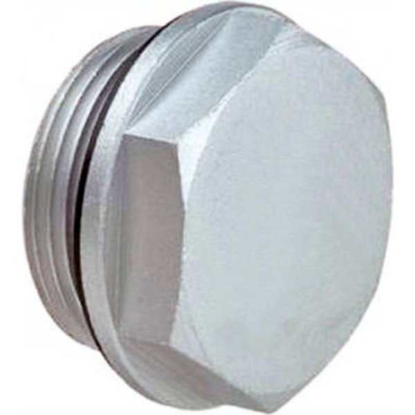 J.W. Winco J.W. Winco Aluminum Threaded Plug with 2mm Vent Hole with G 3/4" Pipe Thread 741-32-G3/4-OS-2